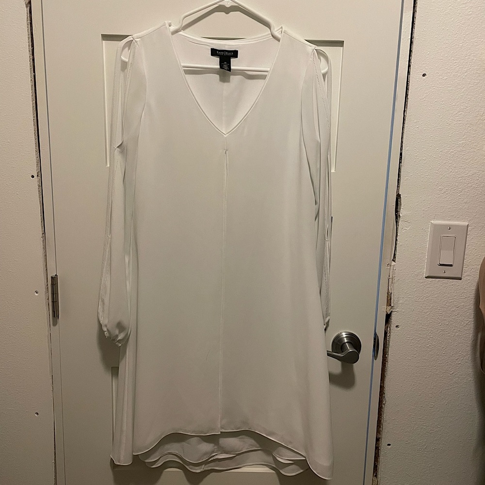 Long sleeve shift dress